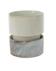 Endeavor Reactive Glaze Ceramic Planter with Saucer, 8.5 inch - Planty Love Co