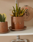 You Are Loved Heart Ceramic Planter with Saucer, 7.5 inch - Planty Love Co