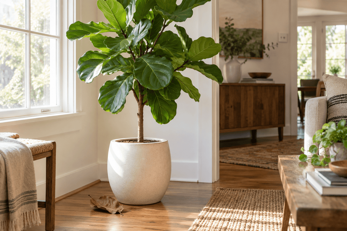 Fiddle Leaf Fig Dropping Leaves? What Your Tree Is Trying to Tell You - Planty Love Co