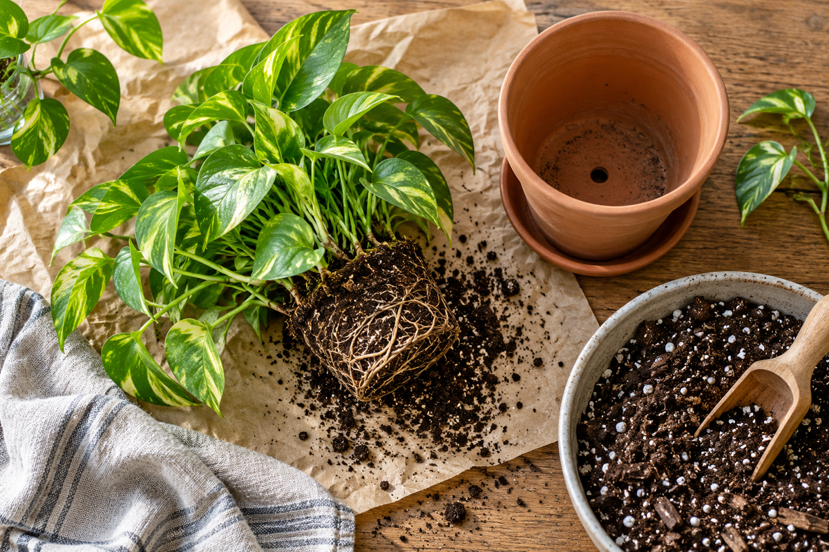 How to Repot a Houseplant Without Fear: A Slow Sunday Ritual - Planty Love Co