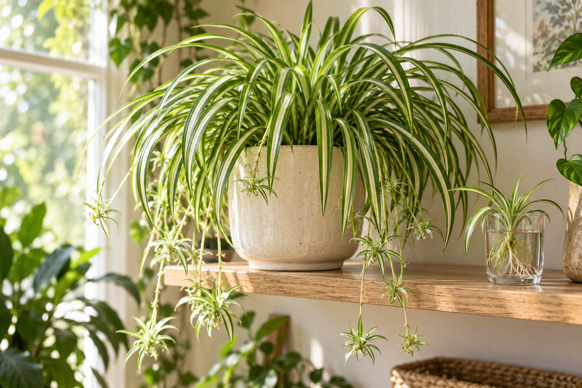 Spider Plant Care: Watering, Brown Tips & Babies - Planty Love Co