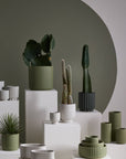 Beam Fluted Planter, Sage Green, 7 inch - Planty Love Co