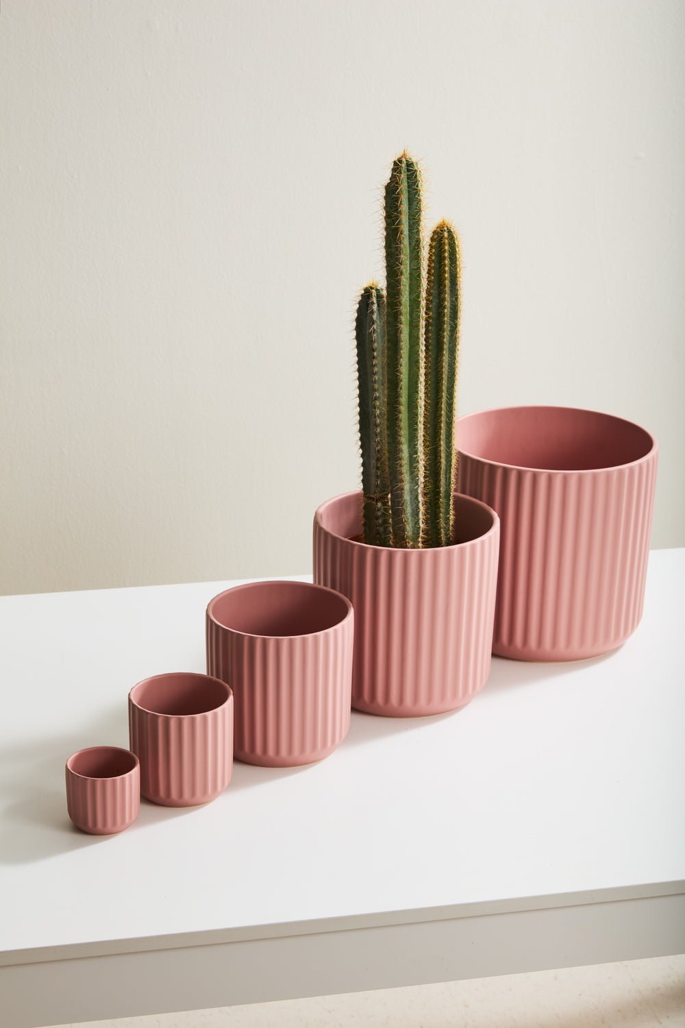 Beam Fluted Planter, Sage Green, 7 inch - Planty Love Co