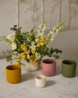 Beam Fluted Planter, Sage Green, 7 inch - Planty Love Co