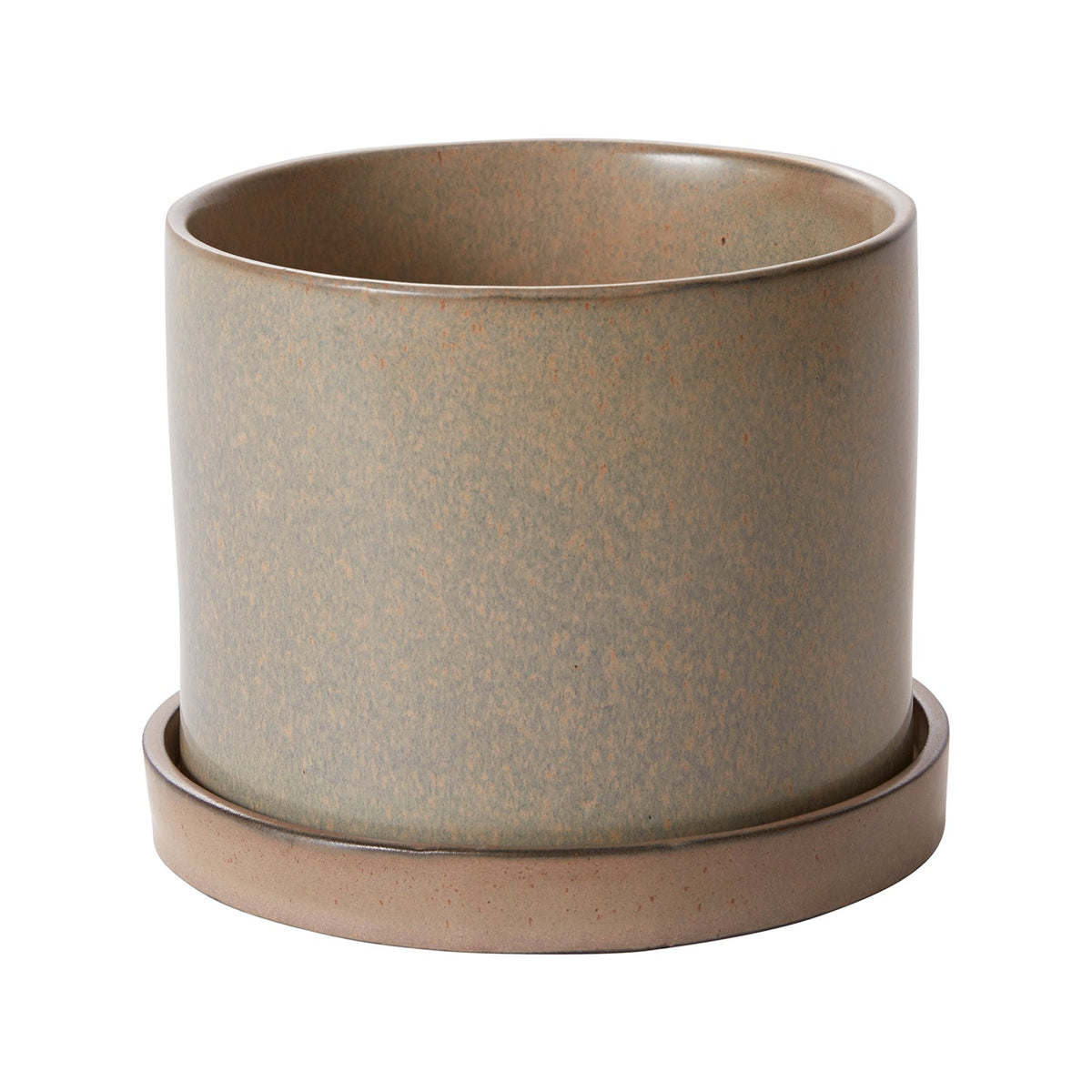 Hawthorne Tan Ceramic Planter with Drainage, 6.5 x 7 inch - Planty Love Co