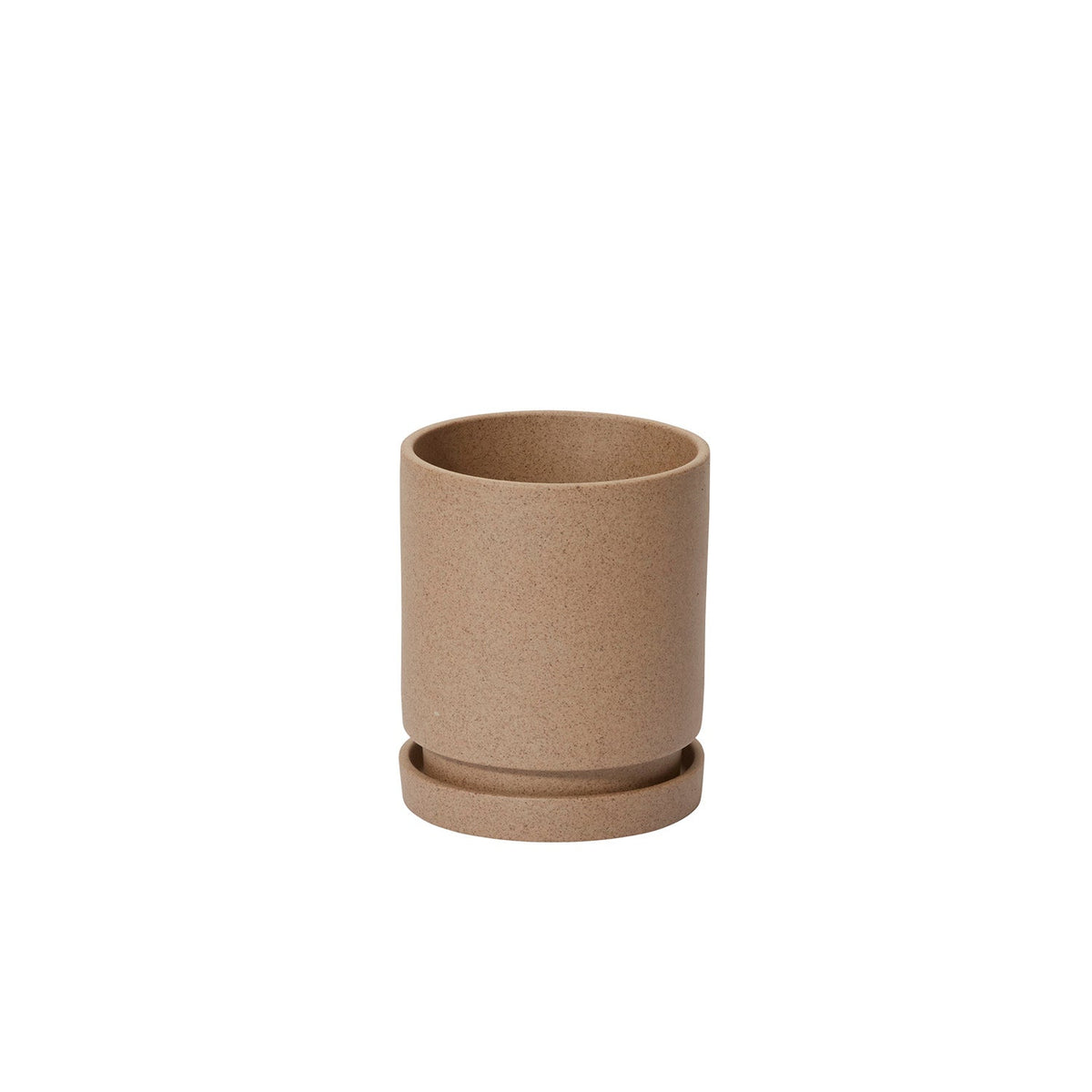 Imogen Tan Ceramic Planter with Drainage, 5 x 6 inch - Planty Love Co