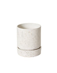 Nisha Textured Ceramic Planter with Saucer, 5 inch - Planty Love Co