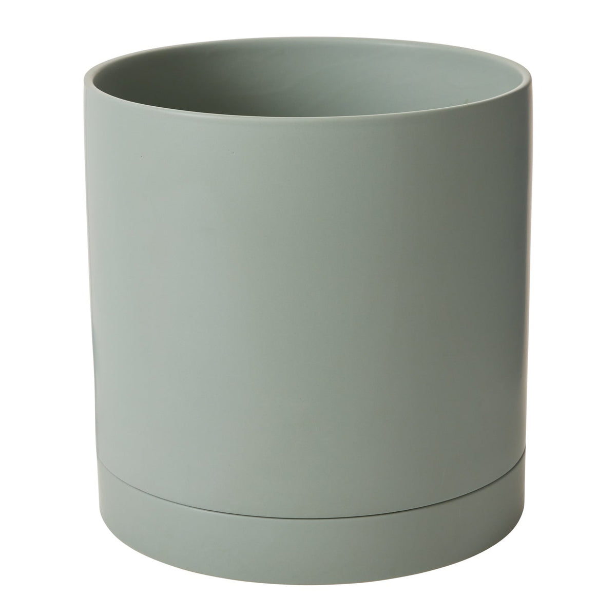 Romey Sage Ceramic Planter with Drainage, 12 x 12 inch - Planty Love Co