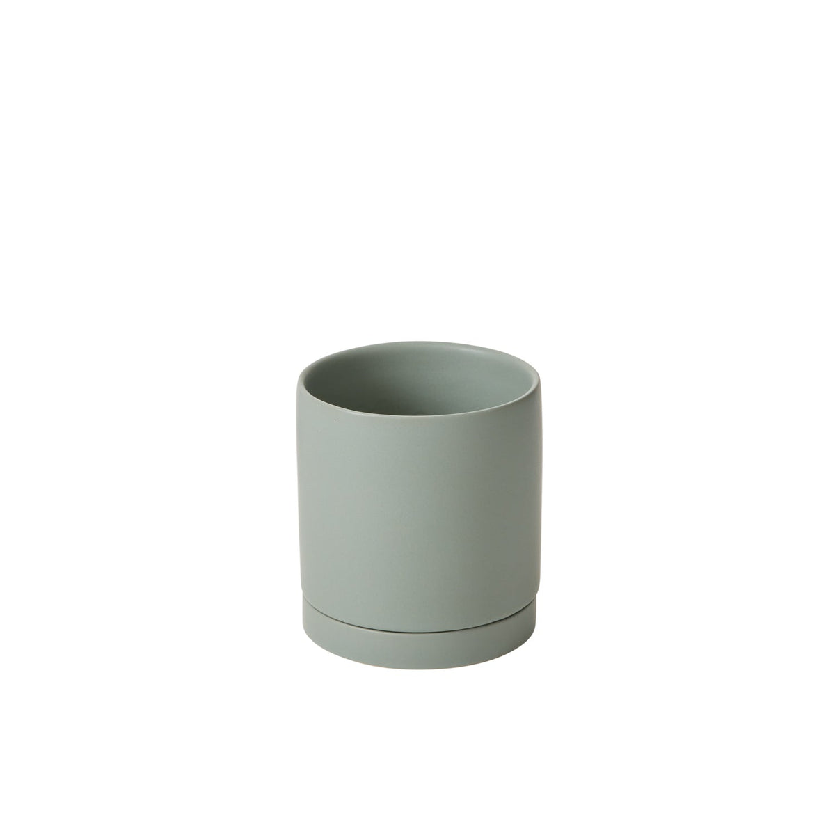 Romey Sage Ceramic Planter with Drainage, 5 x 5.75 inch - Planty Love Co
