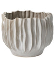 Scavo Large Sculptural Ceramic Planter, Grey, 18.75 inch - Planty Love Co