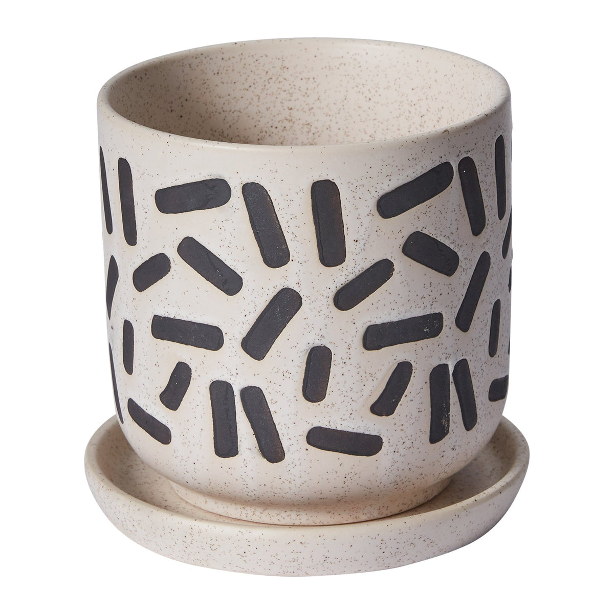 Sundae Black Ceramic Planter, 5.75 x 5.5 inch - Planty Love Co