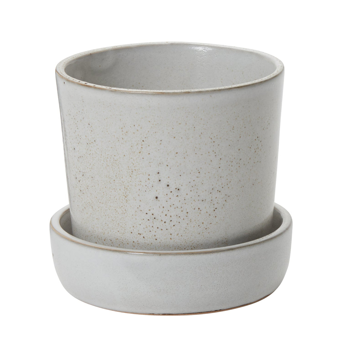 Watson Off-White Ceramic Planter with Drainage, 5.25 x 5 inch - Planty Love Co
