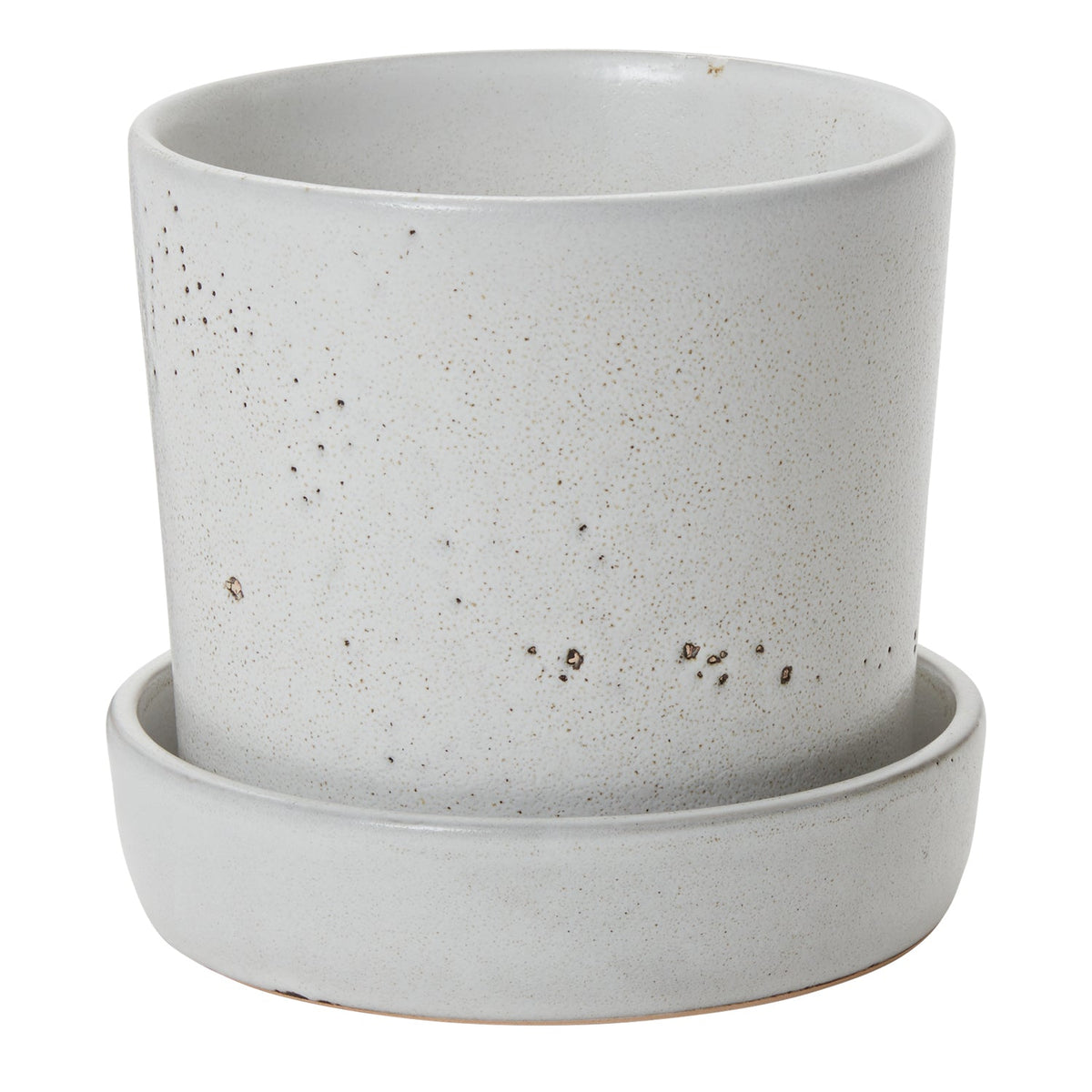 Watson Off-White Ceramic Planter with Drainage, 6.75 x 6.5 inch - Planty Love Co